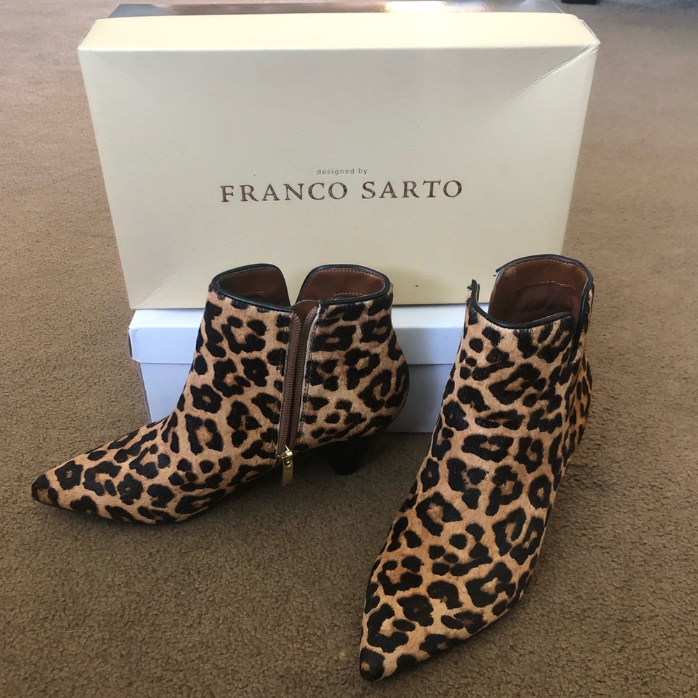Franco Sarto Leopard Boots